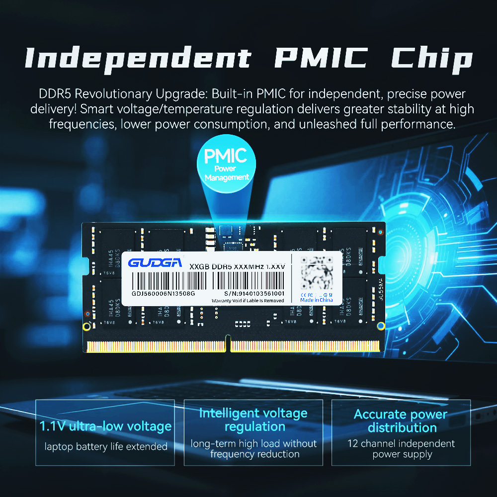 GUDGA DDR5 RAM 8GB 16GB 32GB D - Ddr5 Laptop Ram 评论和价格