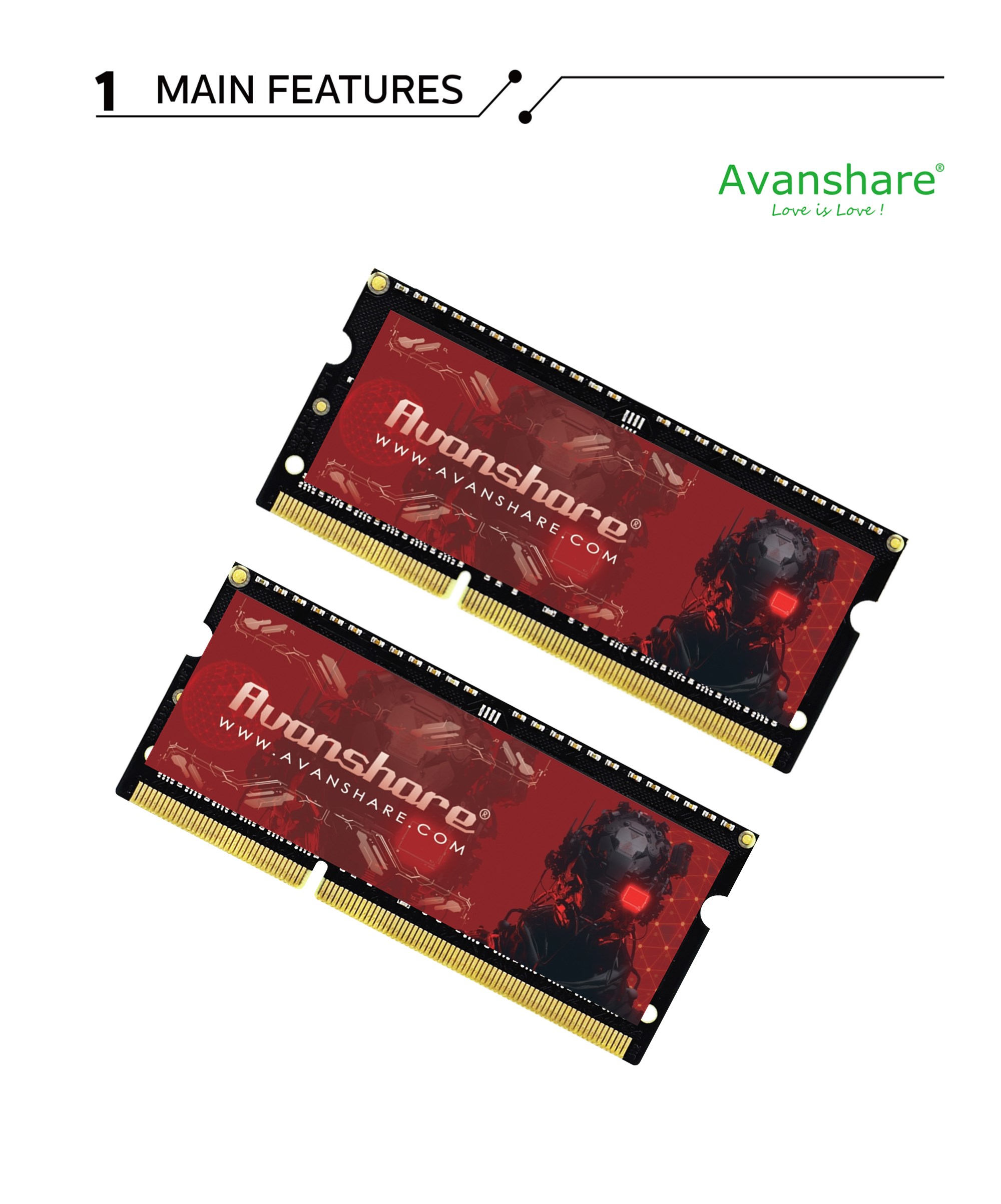 Avanshare Ram Memory DDR5 DDR4 - Ddr5 Laptop Ram 评论和价格