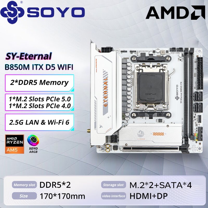 SOYO B850M ARGB Motherboard WI - Ddr5 Rgb Ram 评论和价格