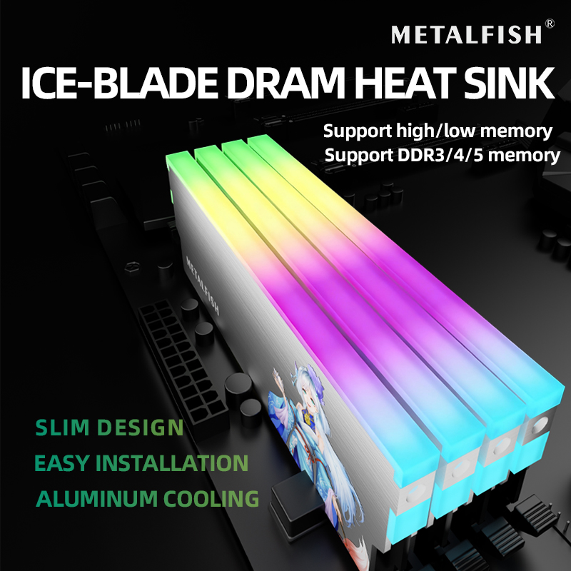 METALFISH DRAM Heatsink 5V-3PI - Ddr5 Ram 评论和价格